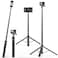 VRIG Select VRIG TP21 54inch Telescopic Selfie Stick Long with Tripod Waterproof Hand Grip with 14 Screw for Insta360 X5X4 X3X2 ACE PRO DJI Osmo Action 5Pro43Pocket 3GoPro Hero 13 12 11 10 9