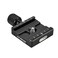 Andoer QR50 Quick Release Plate Clamp Adapter with Builtin Bubble Level for Arca Swiss RRS Wimberley Tripod Ball Head