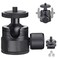 ARTCISE Mini CNC Machining Tripod Ball Head Portable Aluminum Alloy 360 Rotating Head for Phone Light Camera Max Load 66lbs3kg
