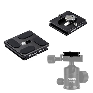 Fotopro Universal ArcaSwiss 40mm Aluminium Quick Release Plate Easy Tight for Professional Bball Head Tripod Quick Removable Plate for DSLR CameraHeavy Lens Skidproof QR Plate QAL40