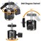 UTEBIT 20mm Mini Ball Head Tripod Head Mount with 14 hot Shoe Black