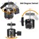 UTEBIT 20mm Mini Ball Head Tripod Head Mount with 14 hot Shoe Black