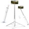 TELESIN 70 Phone Tripod Stand GravityActivated AutoOpen Selfie Stick Extendable Cell Phone Stand with Magnetic Bluetooth Remote 360 Adjustable Travel Phone Tripod for iPhoneAndroid