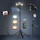 DMYWB Auto Face Tracking Selfie Stick Tripod for iPhone with Light 360 Rotation 63 Phone Camera Tripod Stand Follows Your Movement with Remote for Content Creator Vlog Live Stream Video Recording