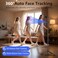 DMYWB Auto Face Tracking Selfie Stick Tripod for iPhone with Light 360 Rotation 63 Phone Camera Tripod Stand Follows Your Movement with Remote for Content Creator Vlog Live Stream Video Recording