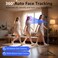 DMYWB Auto Face Tracking Selfie Stick Tripod for iPhone with Light 360 Rotation 63 Phone Camera Tripod Stand Follows Your Movement with Remote for Content Creator Vlog Live Stream Video Recording