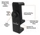 DaVoice Tripod Phone Mount Adapter 360 Rotating Holder Compatible with iPhone Smartphone Camera Stand Universal Cell Phone Attachment Clip Clamp