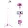 UBeesize 88 Flexible Phone Tripod with 1495 Gooseneck Remote and Phone Holder Overhead Cell Phone StandSelfie Stick for Video Recording Compatible with iPhone Android Phone Camera Pink