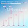 UBeesize 88 Flexible Phone Tripod with 1495 Gooseneck Remote and Phone Holder Overhead Cell Phone StandSelfie Stick for Video Recording Compatible with iPhone Android Phone Camera Pink