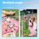 UBeesize 88 Flexible Phone Tripod with 1495 Gooseneck Remote and Phone Holder Overhead Cell Phone StandSelfie Stick for Video Recording Compatible with iPhone Android Phone Camera Pink