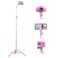 UBeesize 88 Flexible Phone Tripod with 1495 Gooseneck Remote and Phone Holder Overhead Cell Phone StandSelfie Stick for Video Recording Compatible with iPhone Android Phone Camera Pink