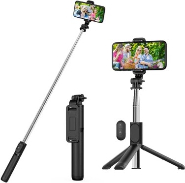 USTINE Portable Selfie Stick Tripod 3 in 1 Extendable Selfie Stick Phone Holder for iPhone 141313 Pro13 Pro Max1212 ProXXRXS876SAndroid Samsung Smartphone