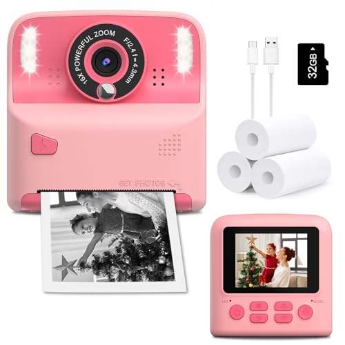 Amzelas Amzelas Kids Instant Print Camera Portable Toys Camera