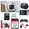 Canon PowerShot SX740 HS Digital Camera Silver 2956C001 64GB Memory Card Card Reader Deluxe Soft Bag Flex Tripod Hand Strap Memory Wallet Cleaning Kit