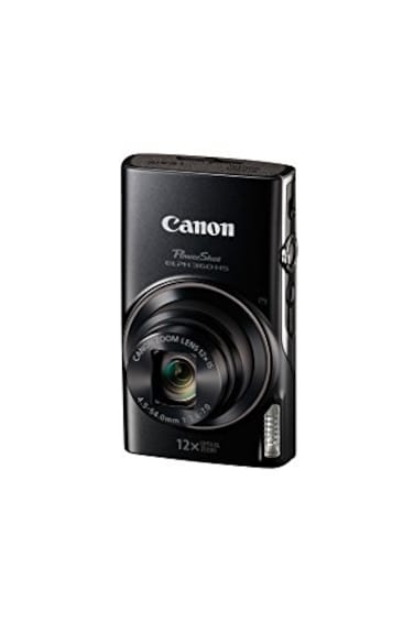 Canon PowerShot ELPH 360 Digital Camera w 12x Optical Zoom and Image Stabilization WiFi NFC Enabled Black