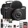 Sony ZV1F Vlogging Camera Black 201 MP 1 Sensor UltraWide 20mm Lens 4K Video Compact Creator Kit with Case 64GB Card 2 x NPBX1 Battery Card Reader Photo Software HDMI Cable and More