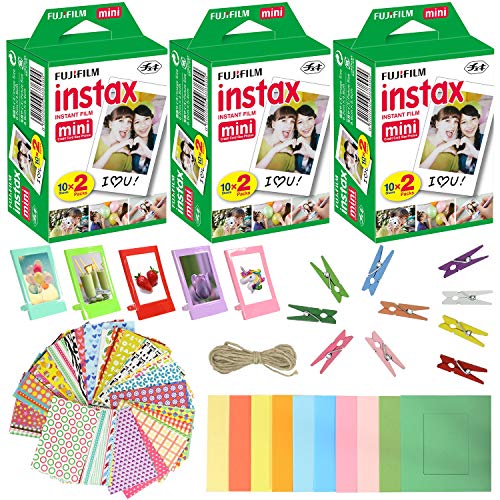 fujifilm Fujifilm Instax Mini Instant Film Plastic Desk Frames 60 SHEETS
