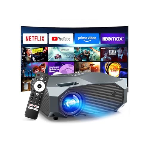يوهيك Yowhick With Netflixhigh Brightness Projector With