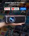 iWIMIUS Builtin Official App4K SupportCompactSmartProjector with WiFi6 and Bluetooth Outdoor Movie Projector DoIby Compatible with YouTubePrimeVideo AI Auto Focus Portable Home Proyector