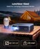 iWIMIUS Builtin Official App4K SupportCompactSmartProjector with WiFi6 and Bluetooth Outdoor Movie Projector DoIby Compatible with YouTubePrimeVideo AI Auto Focus Portable Home Proyector