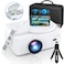 Dxyiitoo Full HD WiFi Bluetooth Projector Built in DVD Player 12000LM 1080P Supported Portable Mini DVD Projector for Outdoor Movies 250 Home Theater Compatible with iOSAndroidTV StickPS4HDMIUSBTF