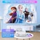 Dxyiitoo Full HD WiFi Bluetooth Projector Built in DVD Player 12000LM 1080P Supported Portable Mini DVD Projector for Outdoor Movies 250 Home Theater Compatible with iOSAndroidTV StickPS4HDMIUSBTF