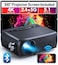 ClokoWe Projector CLOKOWE 10000L 1080P HD 5G WiFi Bluetooth Projector Portable Movie Projector with Screen Home Theater Video Projector Compatible with AndroidiOSTV StickPS4 Support 4K300