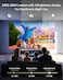 Pxodyda Smart LED 4K Projector Daylight HDR WiFi 6 Bluetooth DB Audio 2300ANSI Daytime Movie Gaming Projectors 4K Ultra HD Home Theater Ceiling with Auto Focus Keystone Zoom Airplay USB Apps