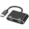 AKWOR USB to HDMI Adapter for 2 Monitors USB 30 to Dual HDMI Adapter 1920 1080P60HZ Full HD Audio Video Graphics Converter Compatible with Windows