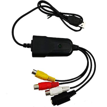 HDSUNWSTD Portable USB 20 AVRCA Composite and SVideo Audio Video Capture Card Adapter VHS DVD