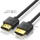 Senetem Slim HDMI Cable 33 ft High Speed 4K60Hz 18Gbps HDMI 20 Cord Thin LowProfile GoldPlated Connectors 2K HDR ARC 3D for Gaming Monitor TV XBox PS543 33 Feet