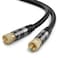 BlueRigger RG6 Digital Coaxial Audio Video Cable 50FT Male F Type Connector Triple Shielded Coax Cable for HDTV CATV DVBT2CS Modem Radio Satellite Receivers