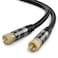 BlueRigger RG6 Digital Coaxial Audio Video Cable 50FT Male F Type Connector Triple Shielded Coax Cable for HDTV CATV DVBT2CS Modem Radio Satellite Receivers