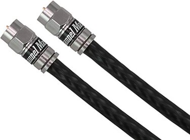 Channel Master 25 Coaxial Cable PremiumGrade RG6 Coaxial Cable TriShield Construction Weatherproof Compression Connectors IndoorOutdoor Low Loss Ideal for Digital HDTV Antennas Black