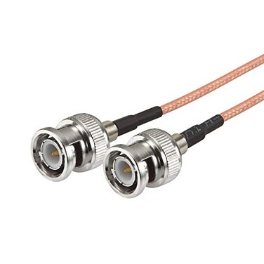 MWRF Source BNC Male to BNC Male RG316 Cable 12 Inches
