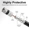 Postta Digital Coaxial Cable6 Feet Quad Shielded Black RG6 Cable with FMale Connectors