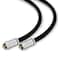 Conext Link RG6 Quad Shield Coaxial Cable F Connector 18 AWG 3GHZ 75 Ohm Sat TV 2FT Black