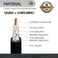 Conext Link RG6 Quad Shield Coaxial Cable F Connector 18 AWG 3GHZ 75 Ohm Sat TV 3FT Black