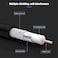 Ullnosoo Short Coaxial Cable 1ft Coax Cable RG6 F Cord 75 Ohm with Coax Female to Female Coupler Adapter UIInosoo for AV Cable TV Antenna and Satellite