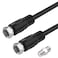 Ullnosoo Short Coaxial Cable 1ft Coax Cable RG6 F Cord 75 Ohm with Coax Female to Female Coupler Adapter UIInosoo for AV Cable TV Antenna and Satellite