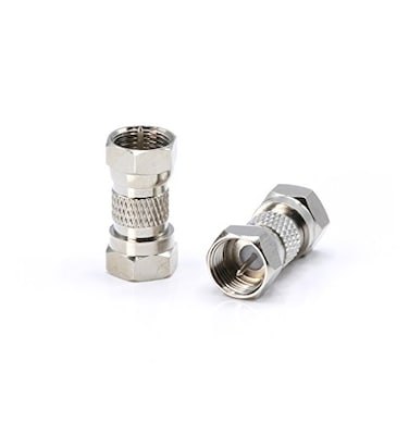 THE CIMPLE CO Coaxial Cable Extension Couplers for Satellite TV and Internet MaletoMale F81 Barrel Connectors for Connecting 2 Coaxial Cables 3 GHz Coax Splices 4 Pack