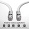 THE CIMPLE CO Solid Copper Coaxial Cable 1 FT RG6 Coax for TVs Antennas Internet CATV AudioVideo RVs IndoorOutdoor Coax Cable 1 Foot 03 Meter White