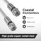 THE CIMPLE CO Solid Copper Coaxial Cable 1 FT RG6 Coax for TVs Antennas Internet CATV AudioVideo RVs IndoorOutdoor Coax Cable 1 Foot 03 Meter White