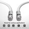 THE CIMPLE CO Solid Copper Coaxial Cable 125 FT RG6 Coax for TVs Antennas Internet CATV AudioVideo RVs IndoorOutdoor Coax Cable 125 Feet 38 Meters White