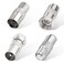 Superbat F FemaleMale to TV Pal MaleFemale RF Coaxial Adapter Connectors Kit 4 Pcs