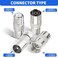 Superbat F FemaleMale to TV Pal MaleFemale RF Coaxial Adapter Connectors Kit 4 Pcs