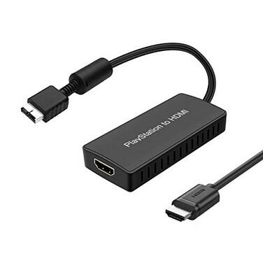 Y.D.F YDF PS2 to HDMI Adapter PS2 HDLink Cable Converter Support 43169 Screen Aspect Ratio Switch Works for PlayStation 1 PlayStation 2 HD Link Cable PS1 HDMI Adapter Converter