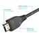 Keymox 8K HDMI Cable 10ft KEYMOX HDMI 21 Cable 48Gbps Ultra HD High Speed Support 4K120Hz 8K60Hz Dynamic HDReARCEthernet Compatible with Apple TVNintendo SwitchRokuXbox Series XSPS5Bluray