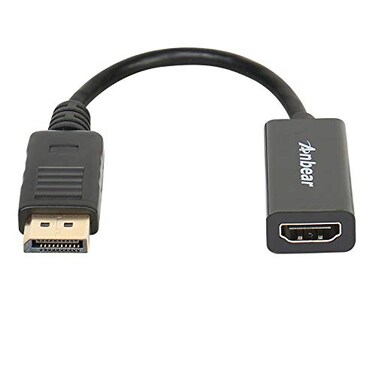 Anbear DisplayPort to HDMI Display Port Adapter to HDMI for Desktops and Laptops Connect to HDMI Displays 1 Pack DP