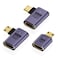 AreMe 8K Mini HDMI to HDMI Adapter 3 Pack 90 Degree Left and Right Angle Mini HDMI Male to HDMI Female Cable for Raspberry Pi Zero DSLR Camera Camcorder HDTV Projector Laptop and Tablet